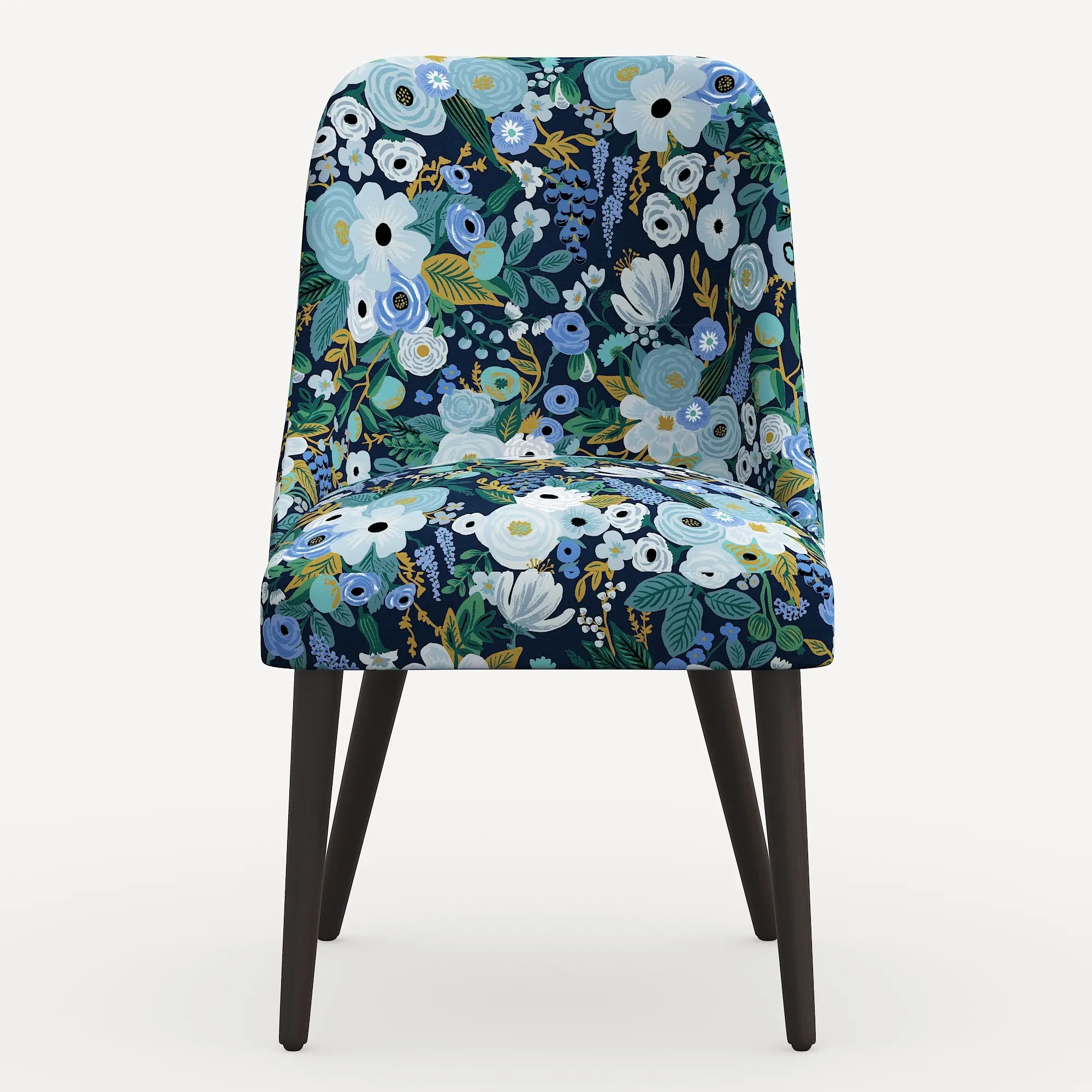 84-6RPCGRPRBLULCB Rifle Paper Co. Clare Garden Party Blue Dining Chair-3