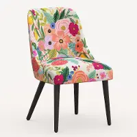 84-6RPCGRPRTLCB Rifle Paper Co. Clare Garden Party Pink Dining Chair