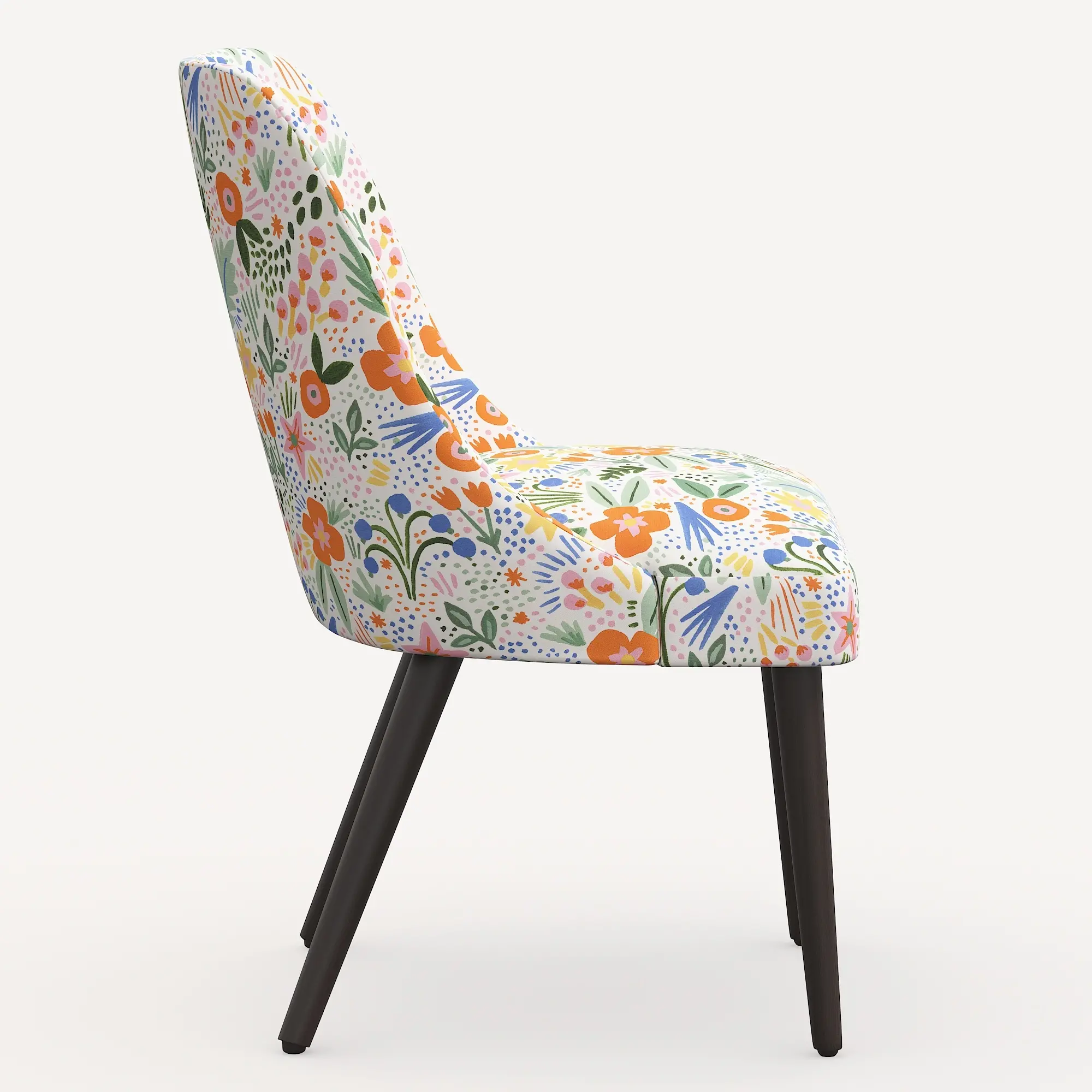 84-6RPCMRMLTLCB Rifle Paper Co. Clare Multi Color Floral Dining Chair-4