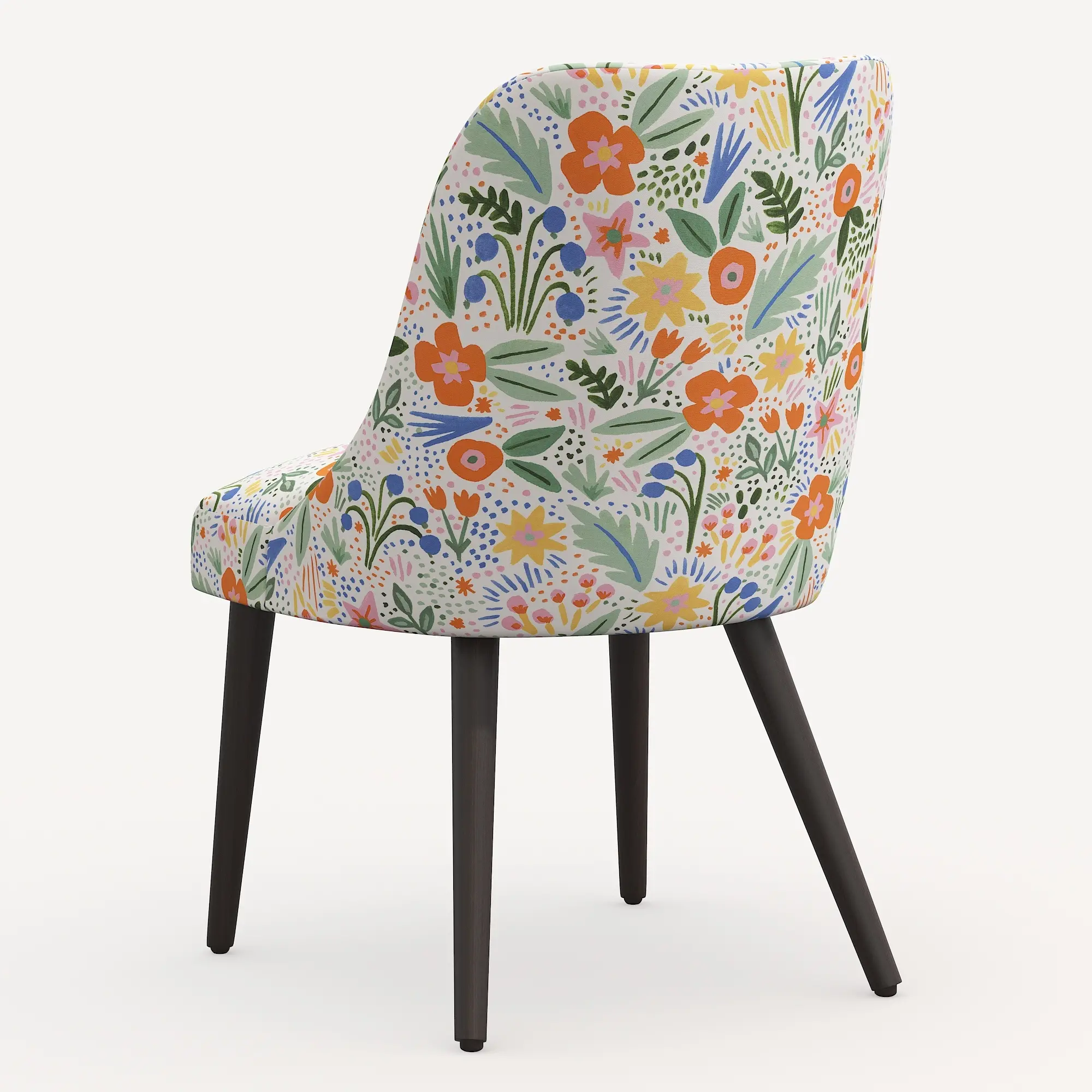 84-6RPCMRMLTLCB Rifle Paper Co. Clare Multi Color Floral Dining Chair-5