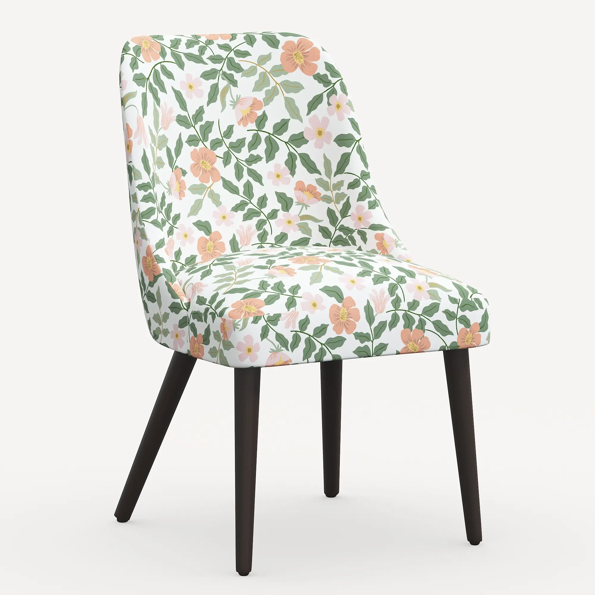 84-6RPCPRBLSCRMLCB Rifle Paper Co. Clare Primrose Blush Dining Chair-1
