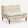 2206RPCMRMLTLCB Rifle Paper Co. Louie Multi Color Floral Armless Loveseat