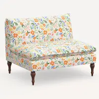 2206RPCMRMLTLCB Rifle Paper Co. Louie Multi Color Floral Armless Loveseat
