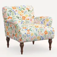 9305RPCMRMLTLCB Rifle Paper Co. Bristol Multi Color Floral Accent Chair