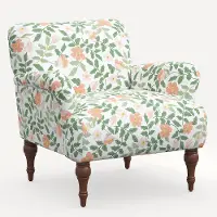 9305RPCPRBLSCRMLCB Rifle Paper Co. Bristol Primrose Blush Accent Chair