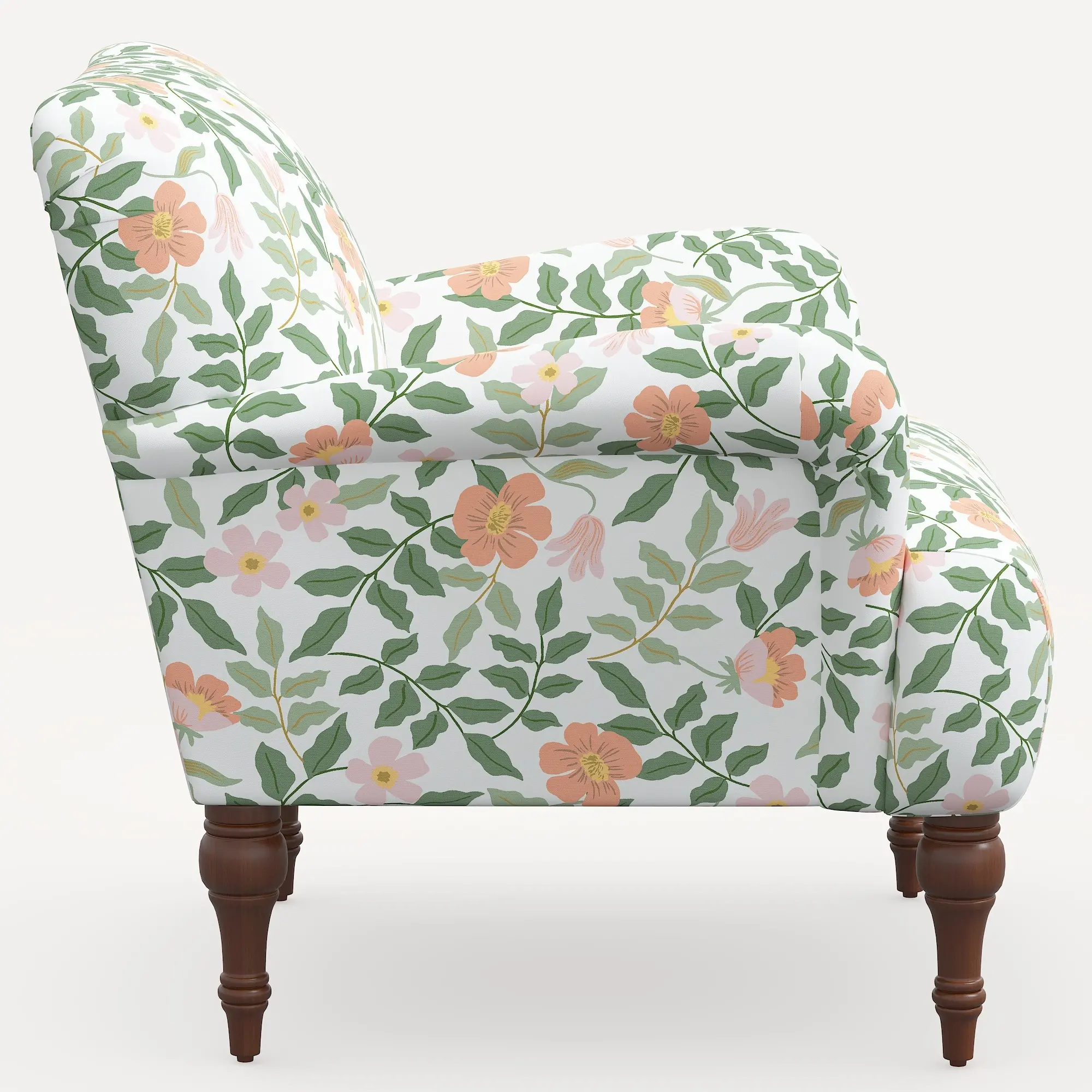 9305RPCPRBLSCRMLCB Rifle Paper Co. Bristol Primrose Blush Accent Chair-2