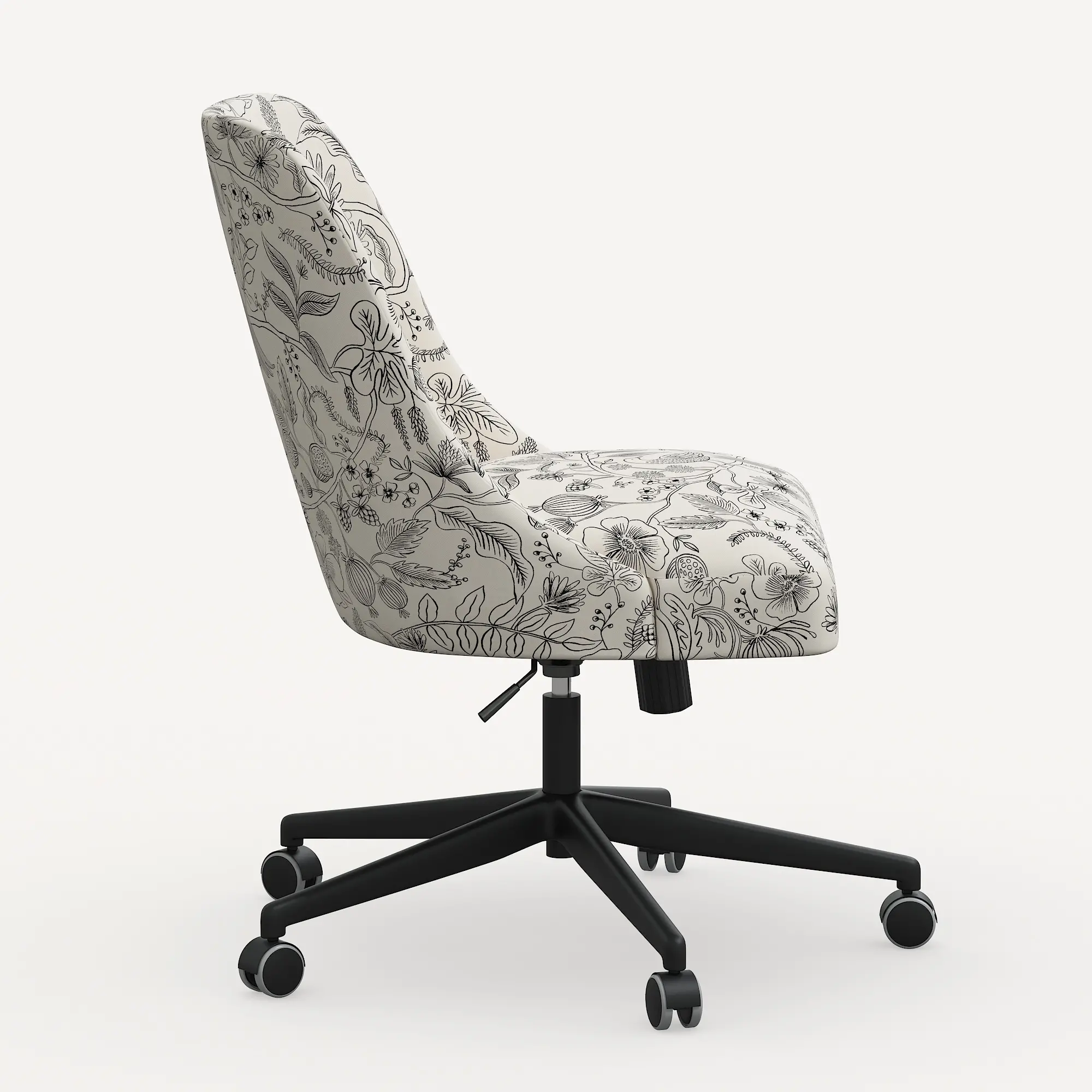 84-9RPCAVBLKCRMLCB Rifle Paper Co. Oxford Aviary Cream & Black Office Chair-2