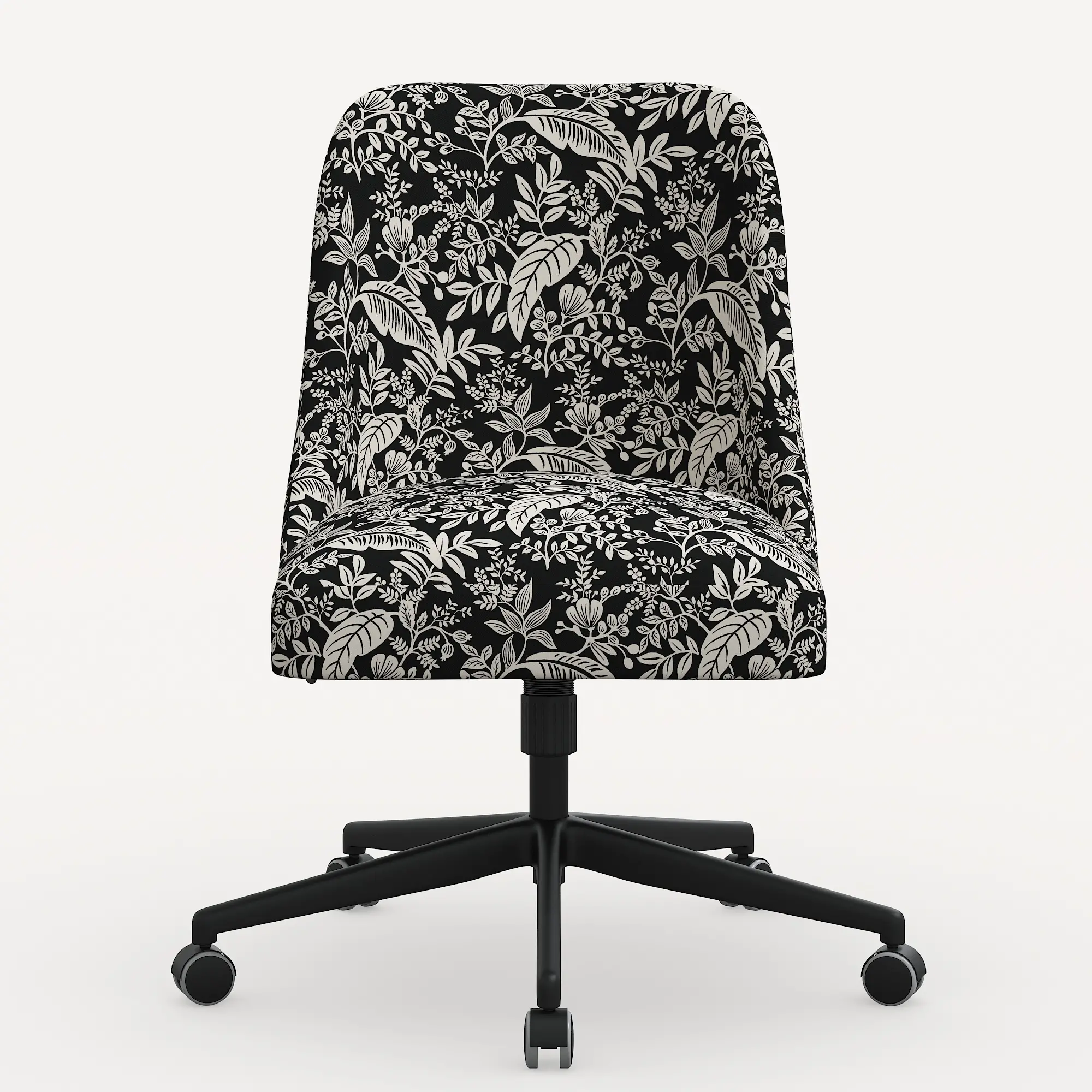 84-9RPCCNBLCRMLCB Rifle Paper Co. Oxford Canopy Black & Cream Office Chair-4