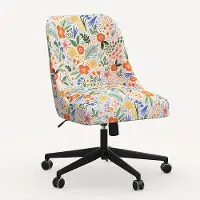 84-9RPCMRMLTLCB Rifle Paper Co. Oxford Multi Color Floral Office Chair
