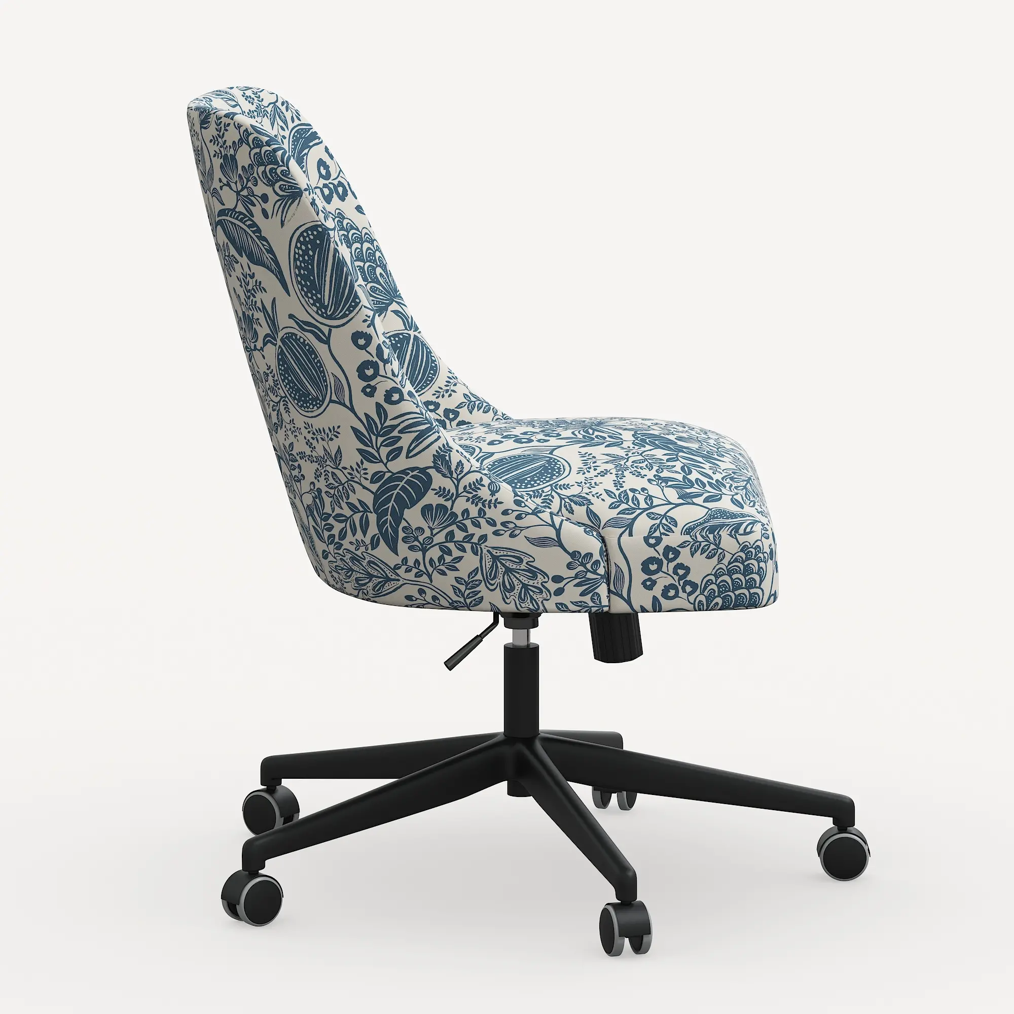 84-9RPCPMBLULCB Rifle Paper Co. Oxford Blue Pomegranate Office Chair-2
