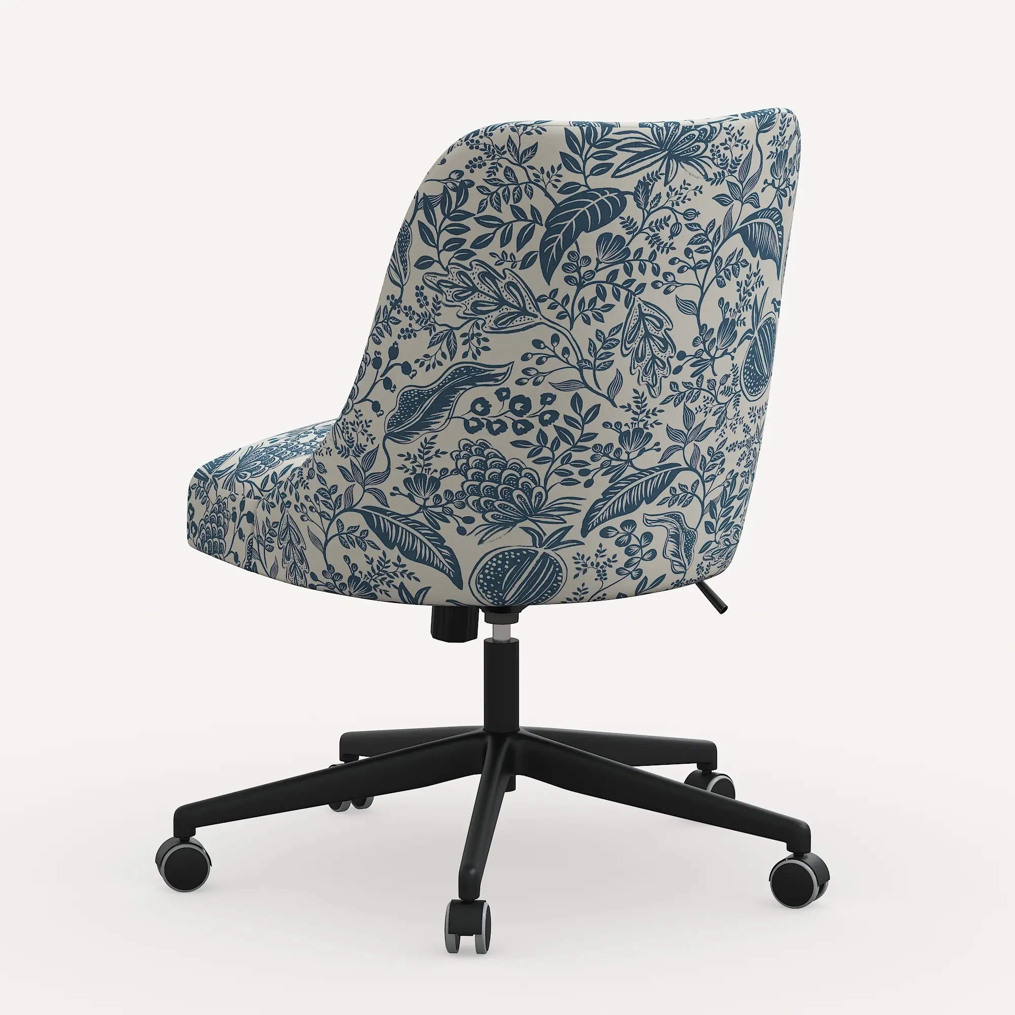 84-9RPCPMBLULCB Rifle Paper Co. Oxford Blue Pomegranate Office Chair-3