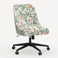 84-9RPCPRBLSCRMLCB Rifle Paper Co. Oxford Primrose Blush Office Chair