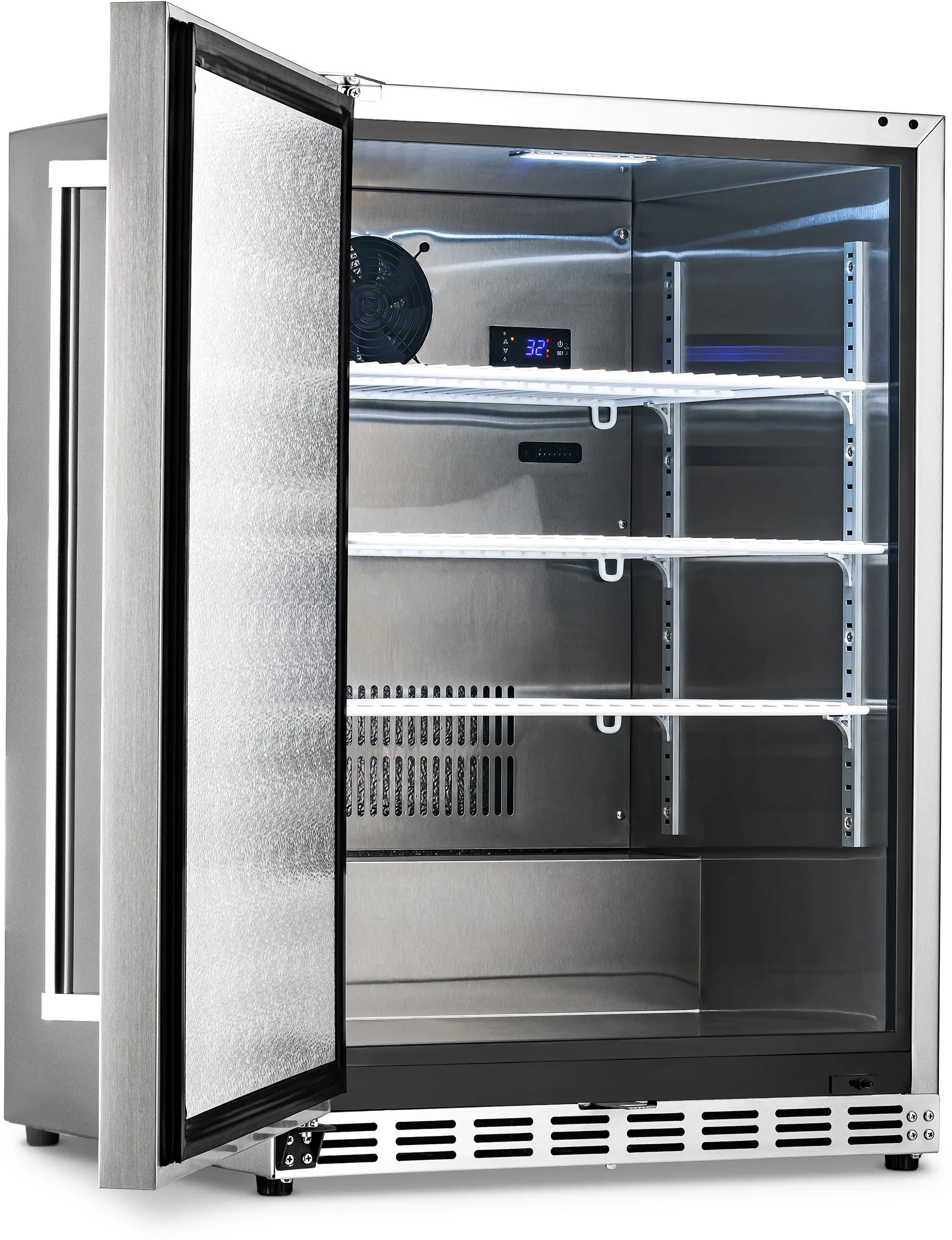 NCR053SS00 Newair 24  5.3 cu ft Built-in Beverage Refrigerator - Stainless Steel-3