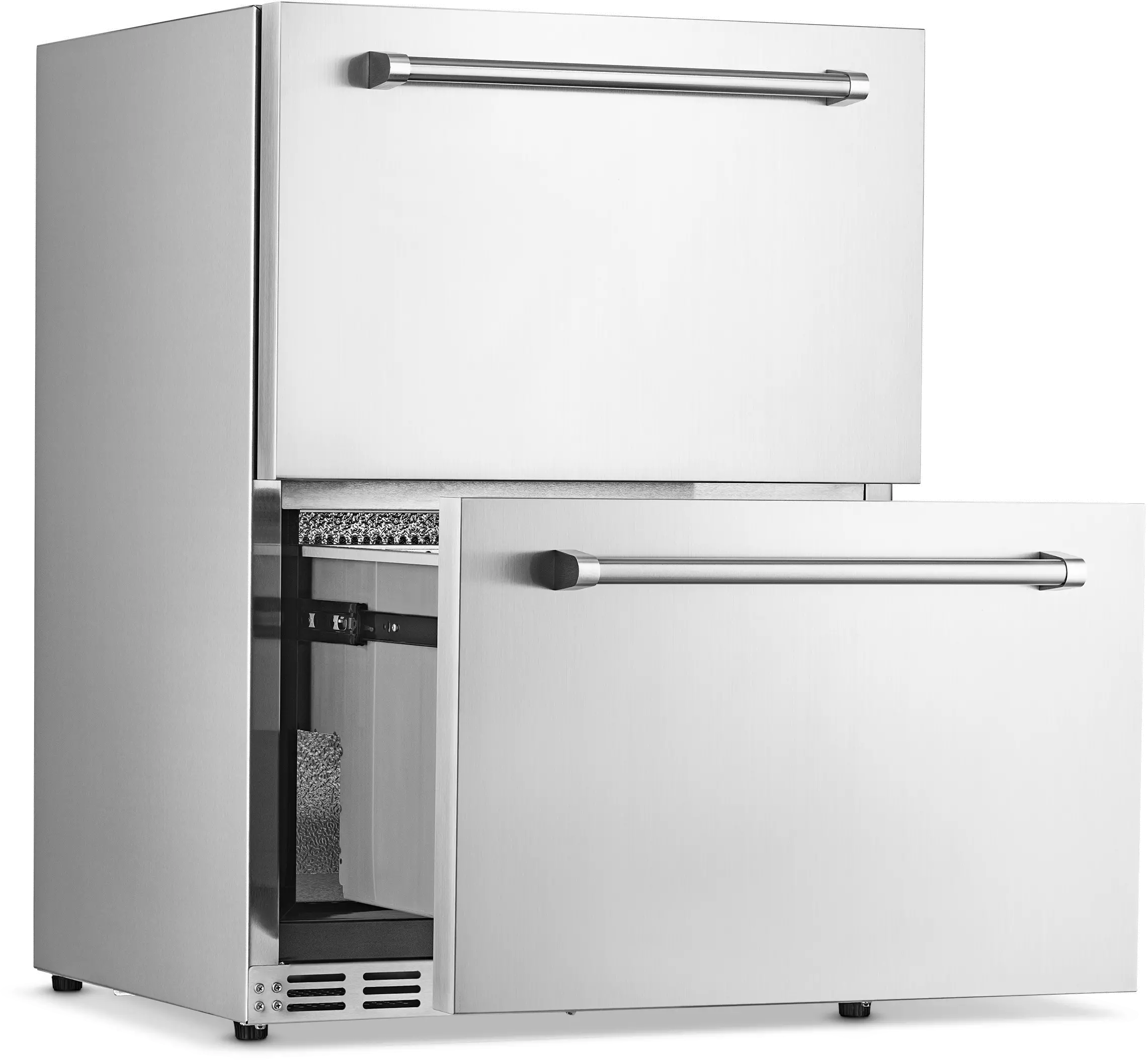 NCR040SS00 NewAir 24  4.0 cu ft Dual Drawer Wine and Beverage Fridge - Stainless Steel-3