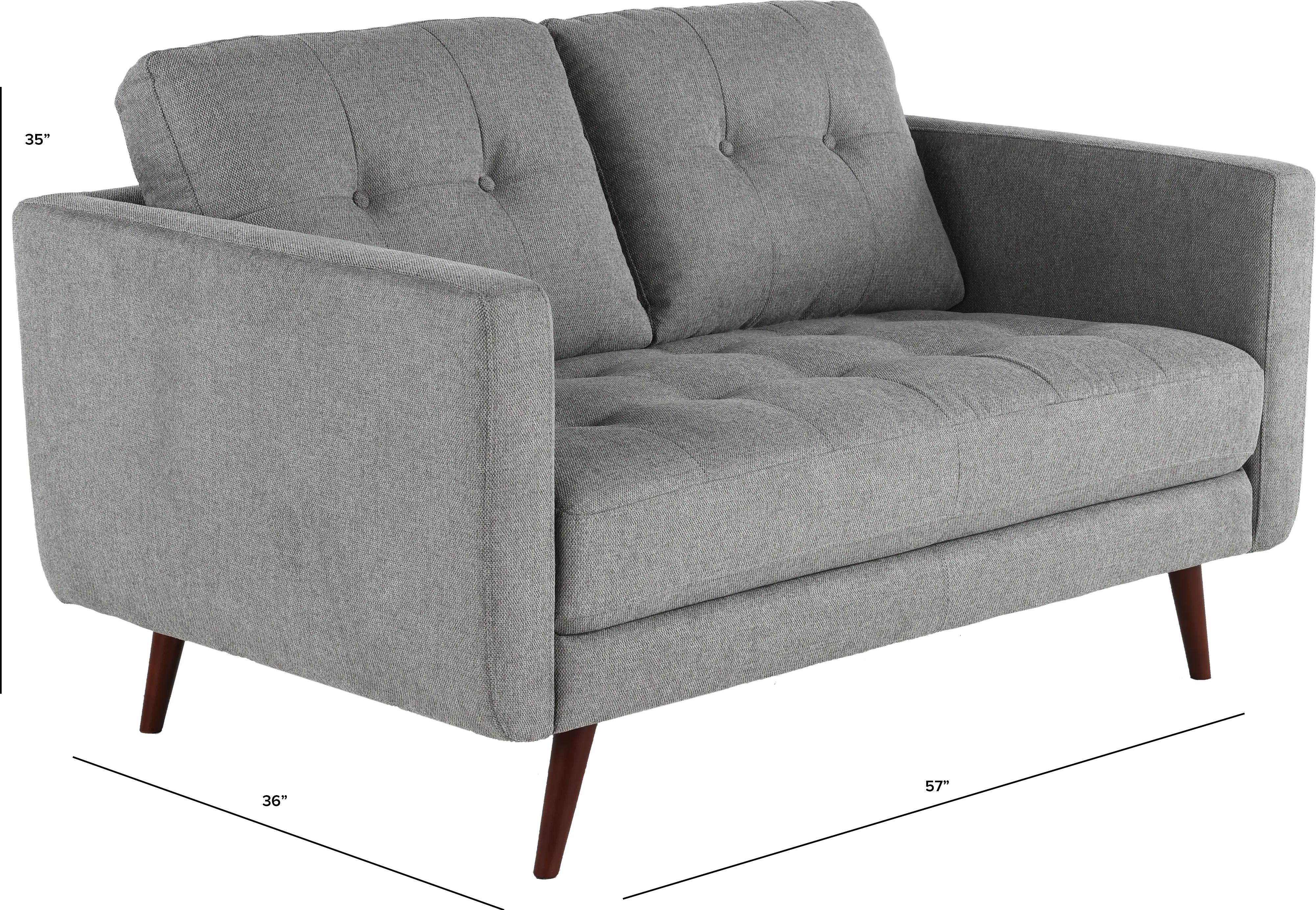 Liverpool Gray Loveseat-2