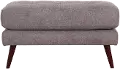 Liverpool Gray Ottoman