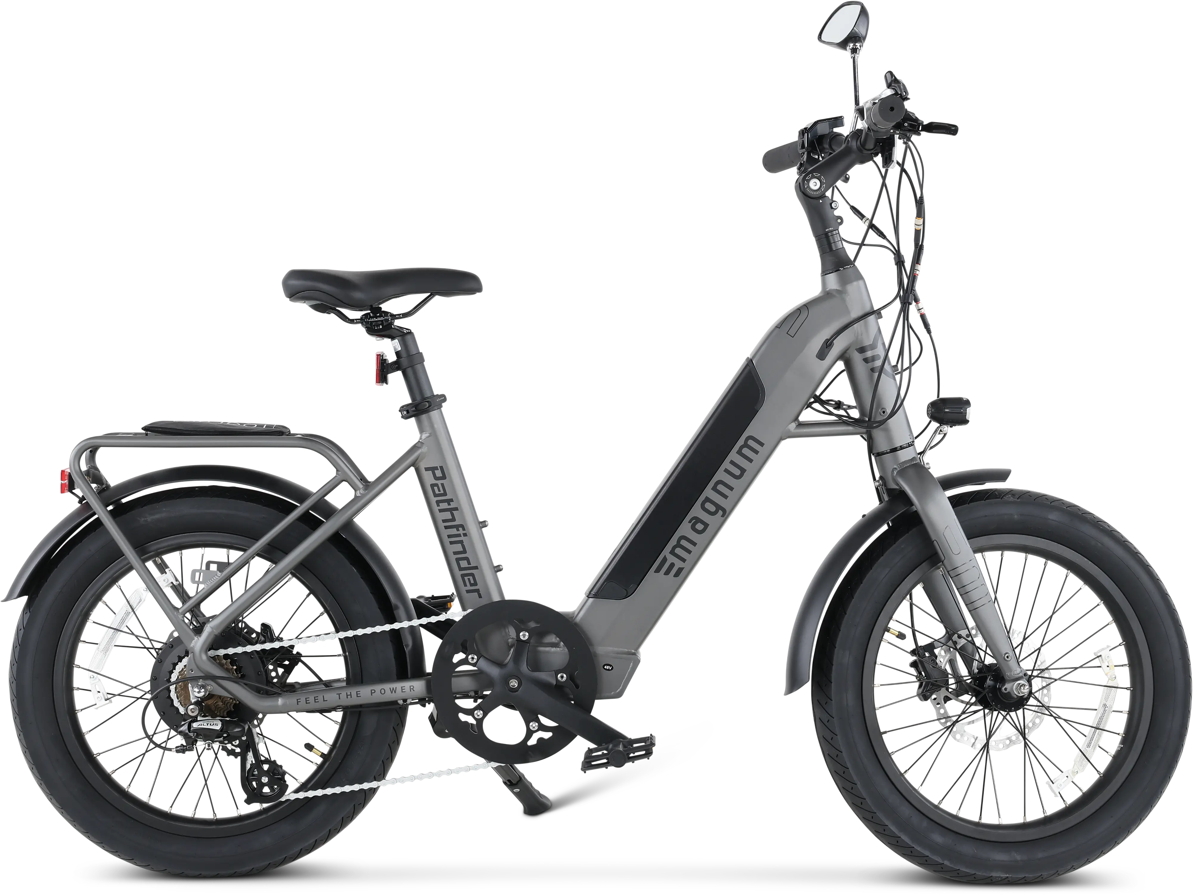 FAT_TIRE/PATH500_GRY Magnum Pathfinder 48-Volt, 500W Electric Bike - Slate Gray-1