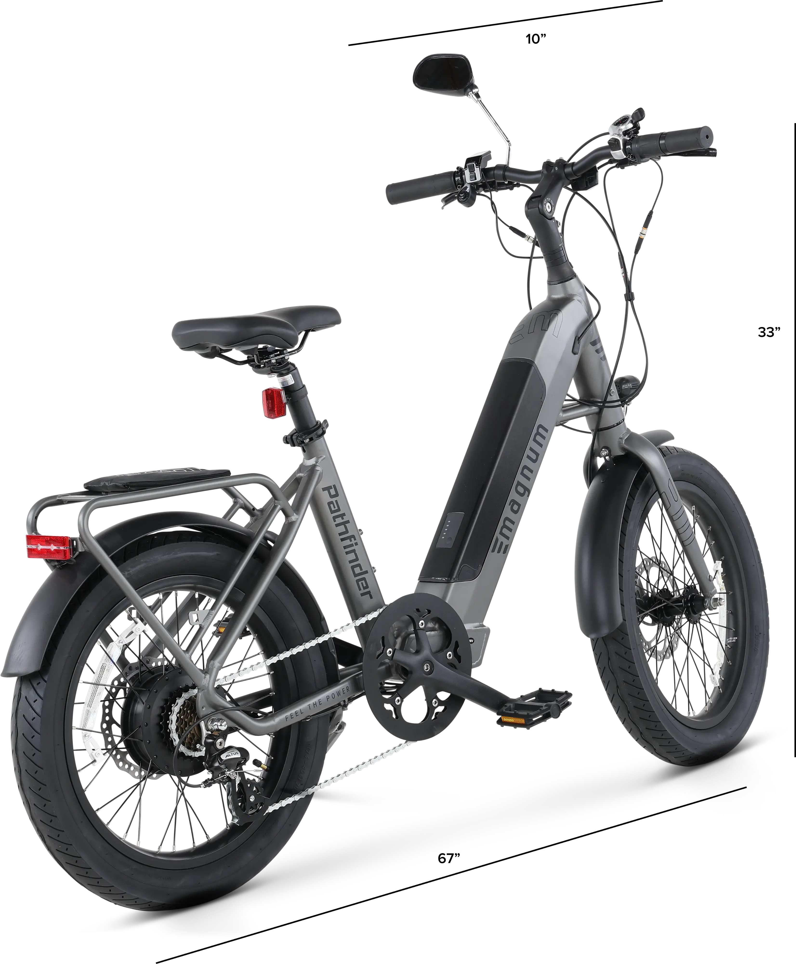 FAT_TIRE/PATH500_GRY Magnum Pathfinder 48-Volt, 500W Electric Bike - Slate Gray-3
