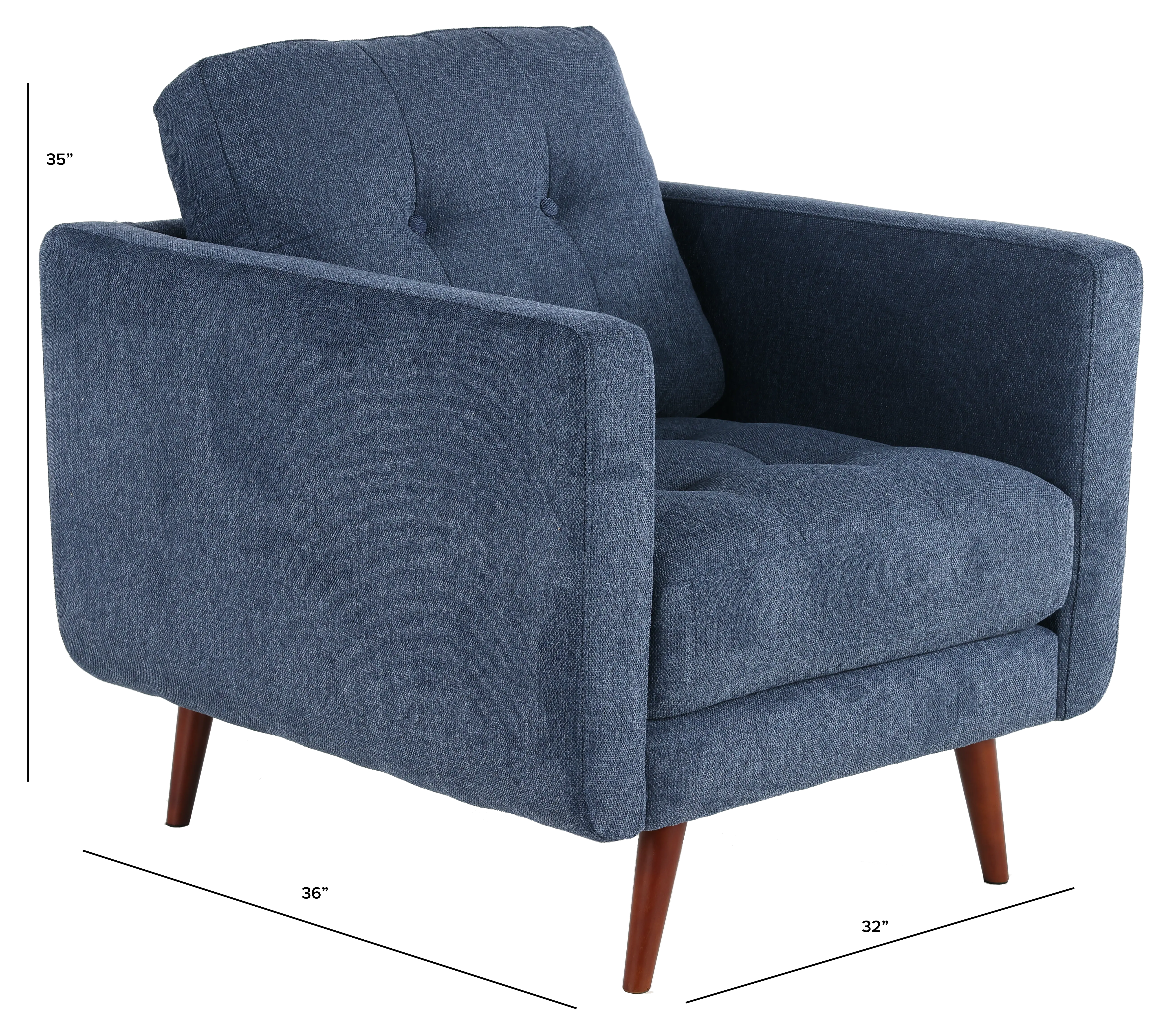 Liverpool Denim Blue Chair-3