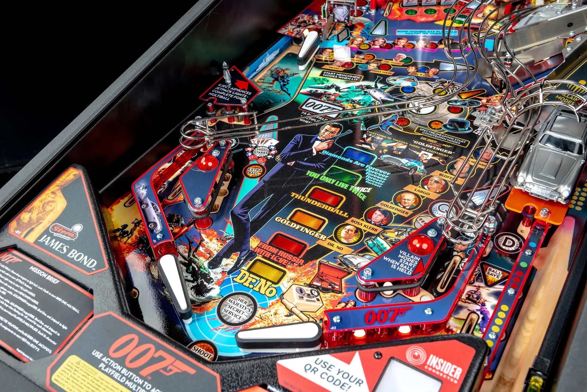 500-55V1-11 Stern Pinball James Bond 007 Pro Edition Pinball Machine-11
