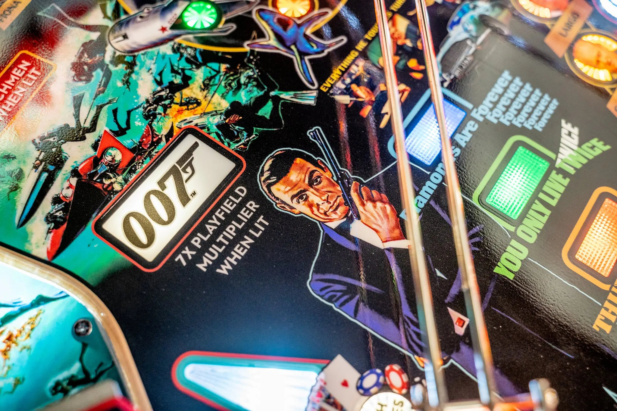 500-55V1-11 Stern Pinball James Bond 007 Pro Edition Pinball Machine-6