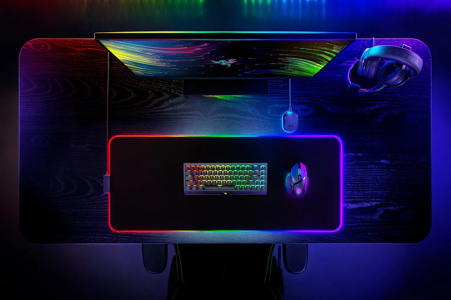 RAZER STRIDER CHROMA RGB MATT Razer Strider Chroma Hybrid Gaming Mouse Mat-2