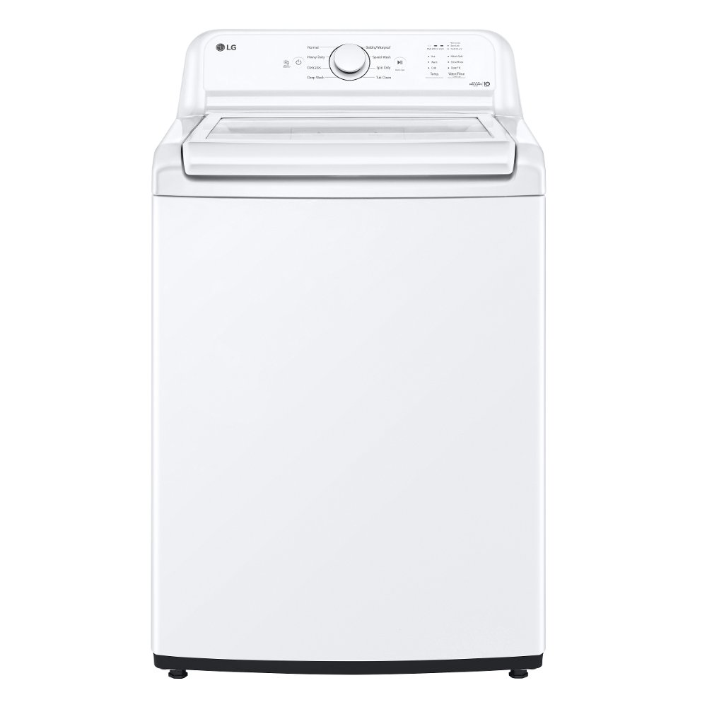 LG 4.1 cu ft Top Load Washer with Agitator - White 6100W