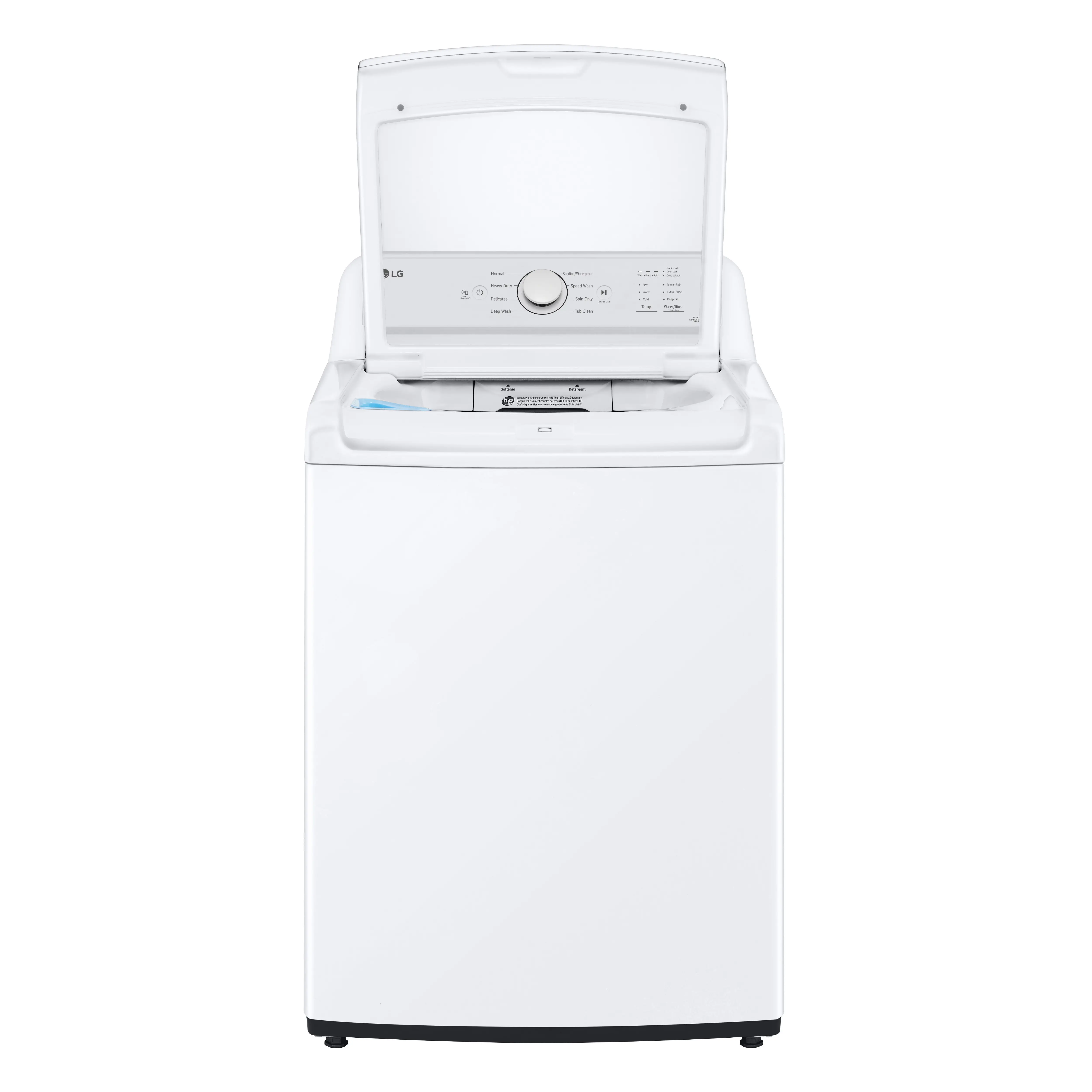 WT6105CW LG 4.1 cu ft Top Load Washer with Agitator - White, 6100W-7