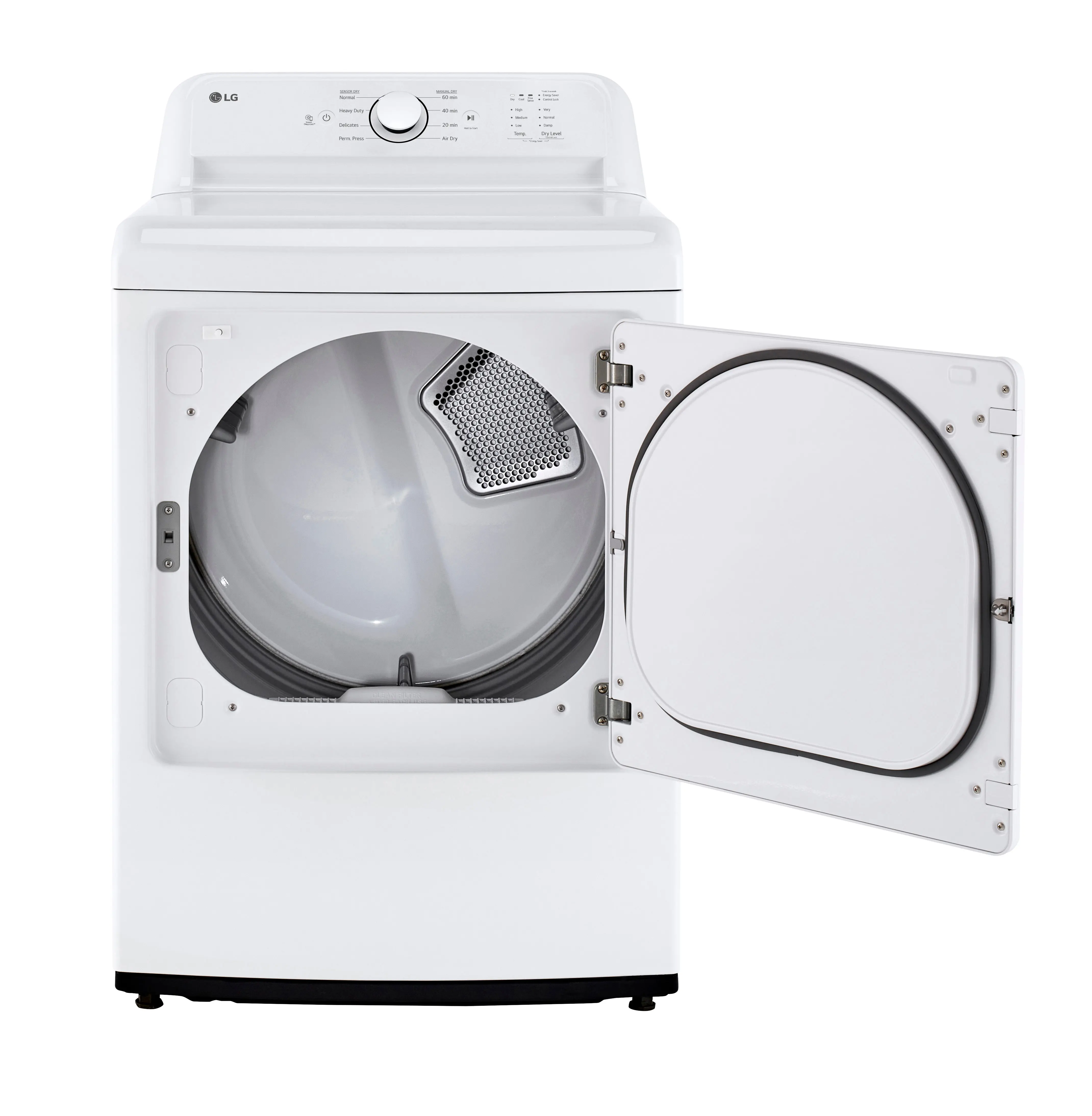 DLE6100W LG 7.4 cu ft Electric Dryer - White 6100-4