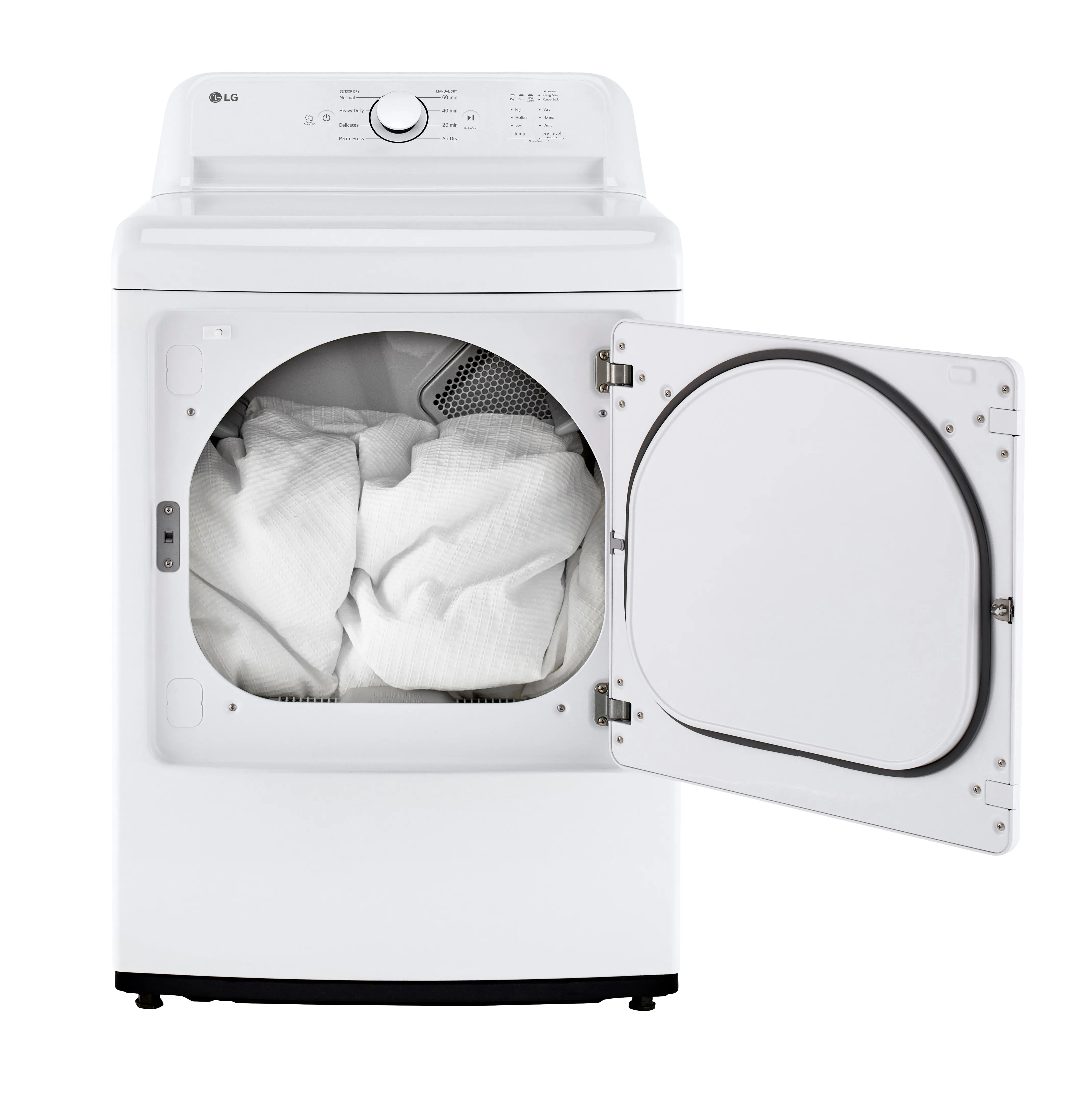 DLE6100W LG 7.4 cu ft Electric Dryer - White 6100-6