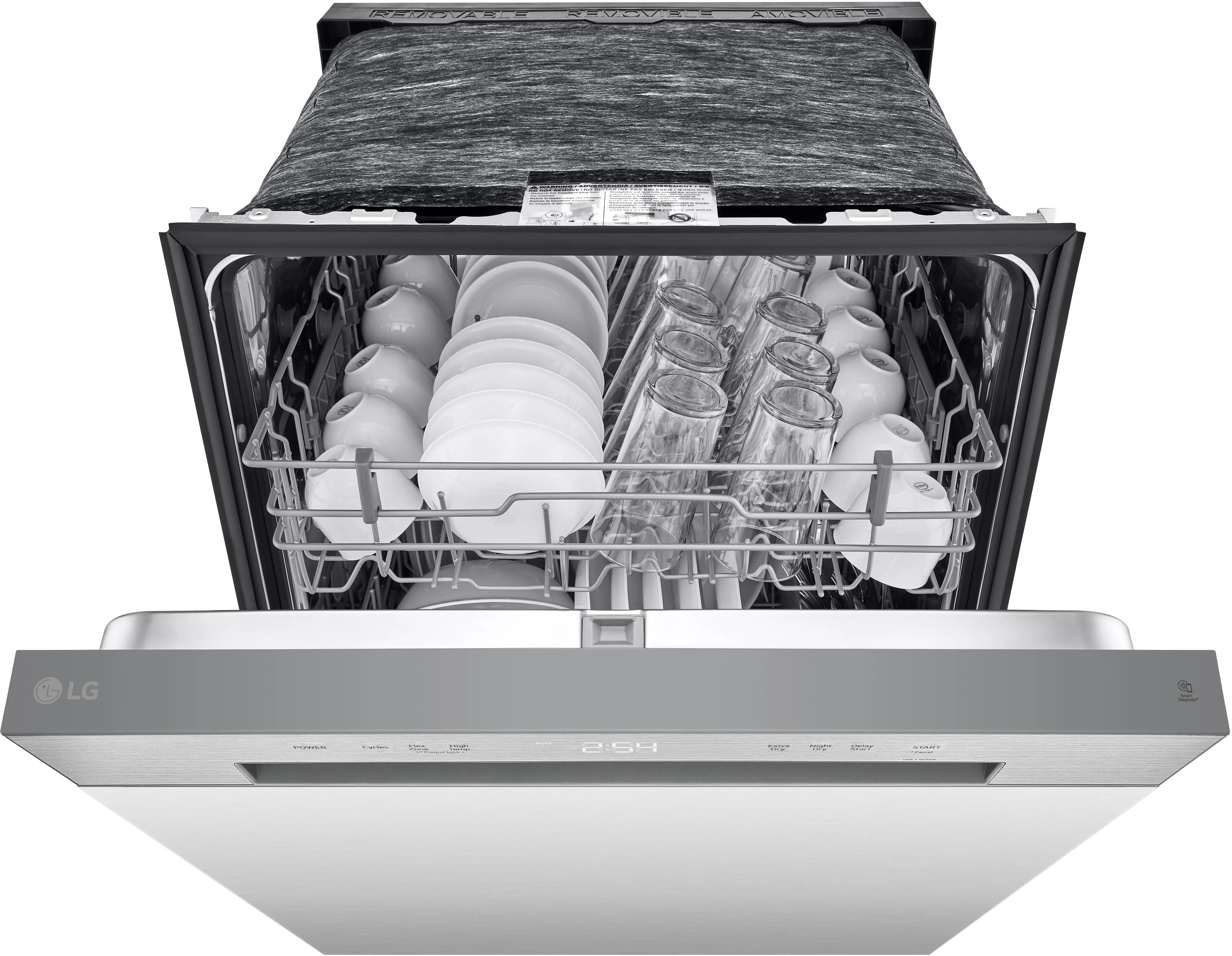 LDFC2423V LG Front Control Dishwasher - Stainless Steel-17