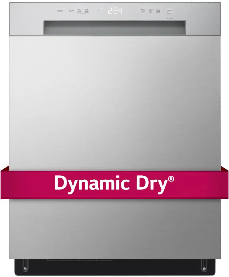 LDFC2423V LG Front Control Dishwasher - Stainless Steel-4
