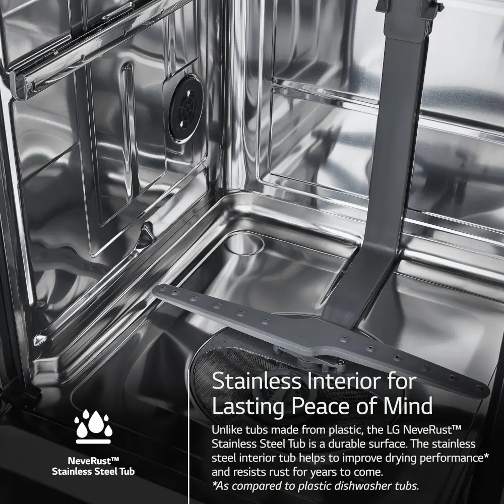 LDFC2423V LG Front Control Dishwasher - Stainless Steel-6