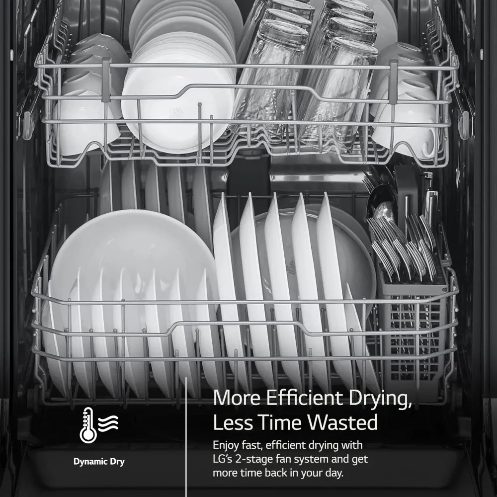 LDFC2423V LG Front Control Dishwasher - Stainless Steel-7