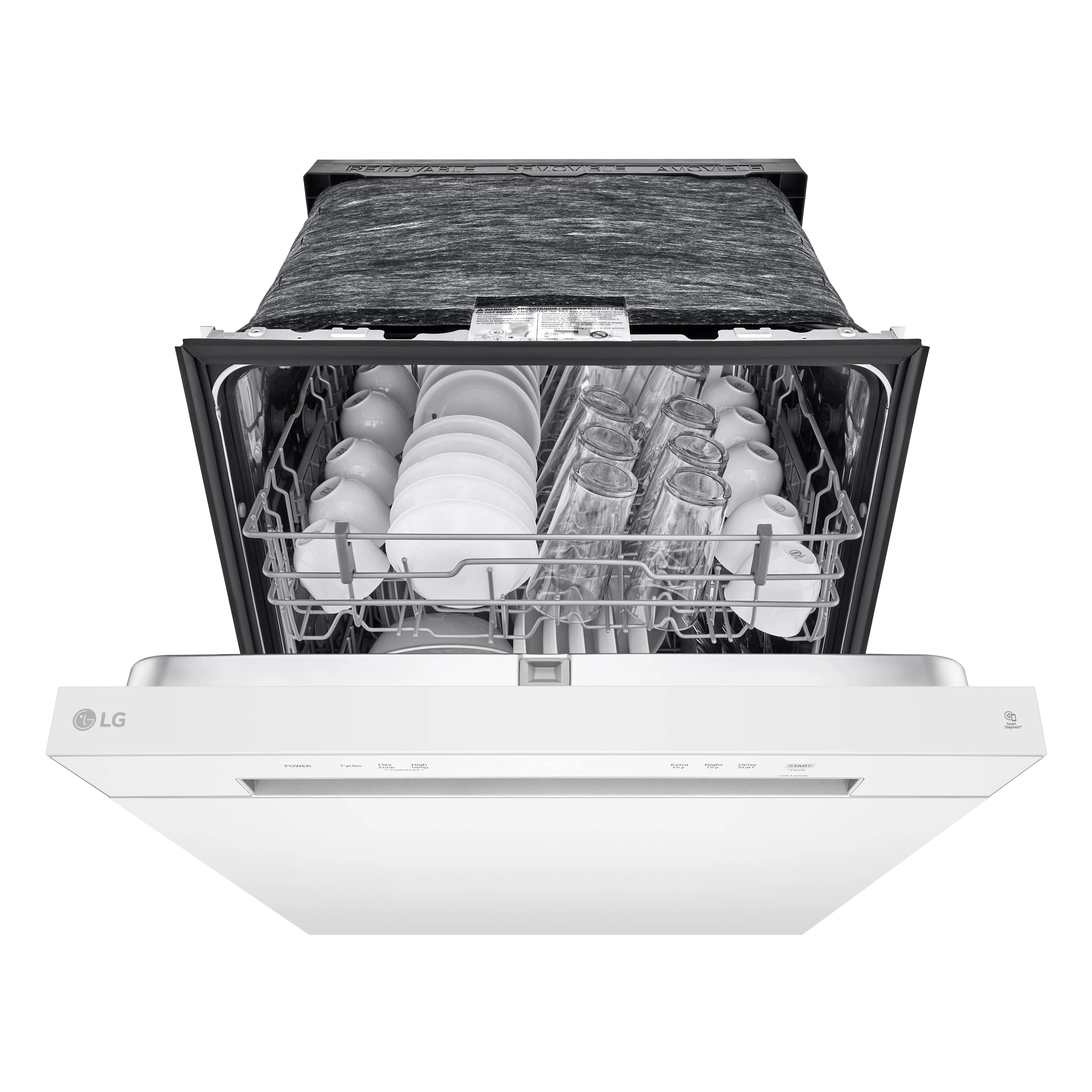 LDFC2423W LG Front Control Dishwasher - White-5