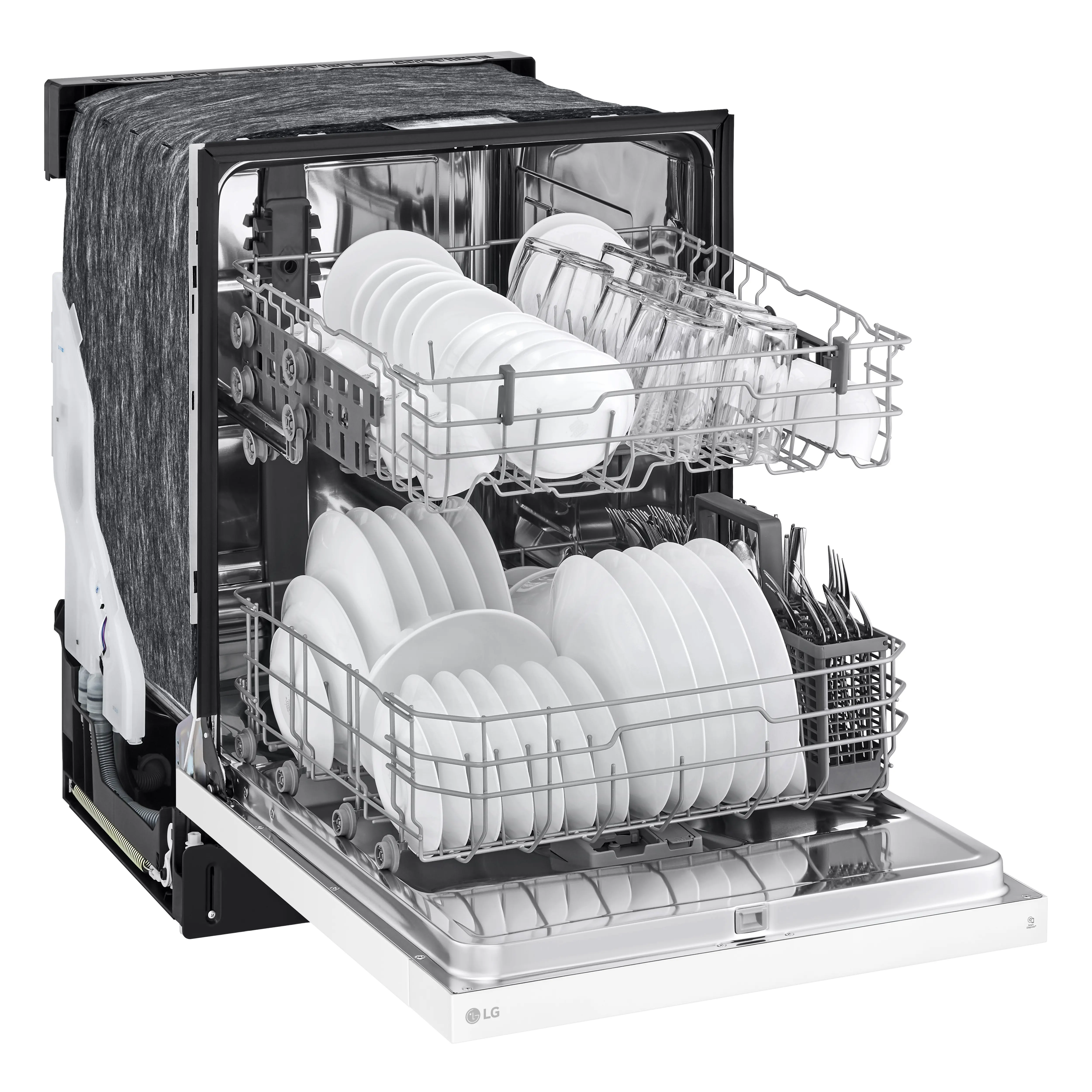 LDFC2423W LG Front Control Dishwasher - White-6
