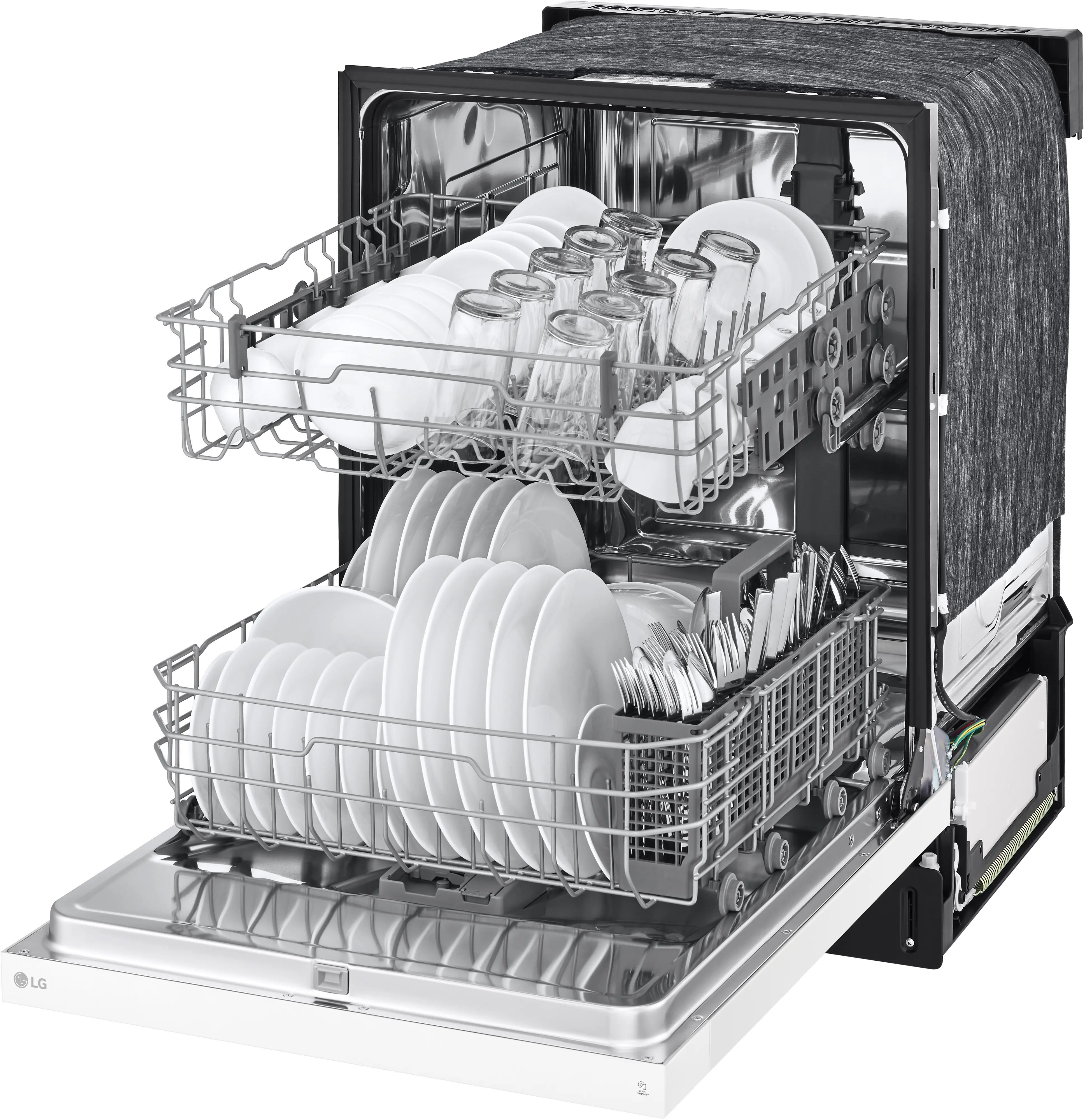LDFC2423W LG Front Control Dishwasher - White-7