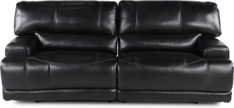 Stampede Blackberry Leather-Match Power Reclining Sofa