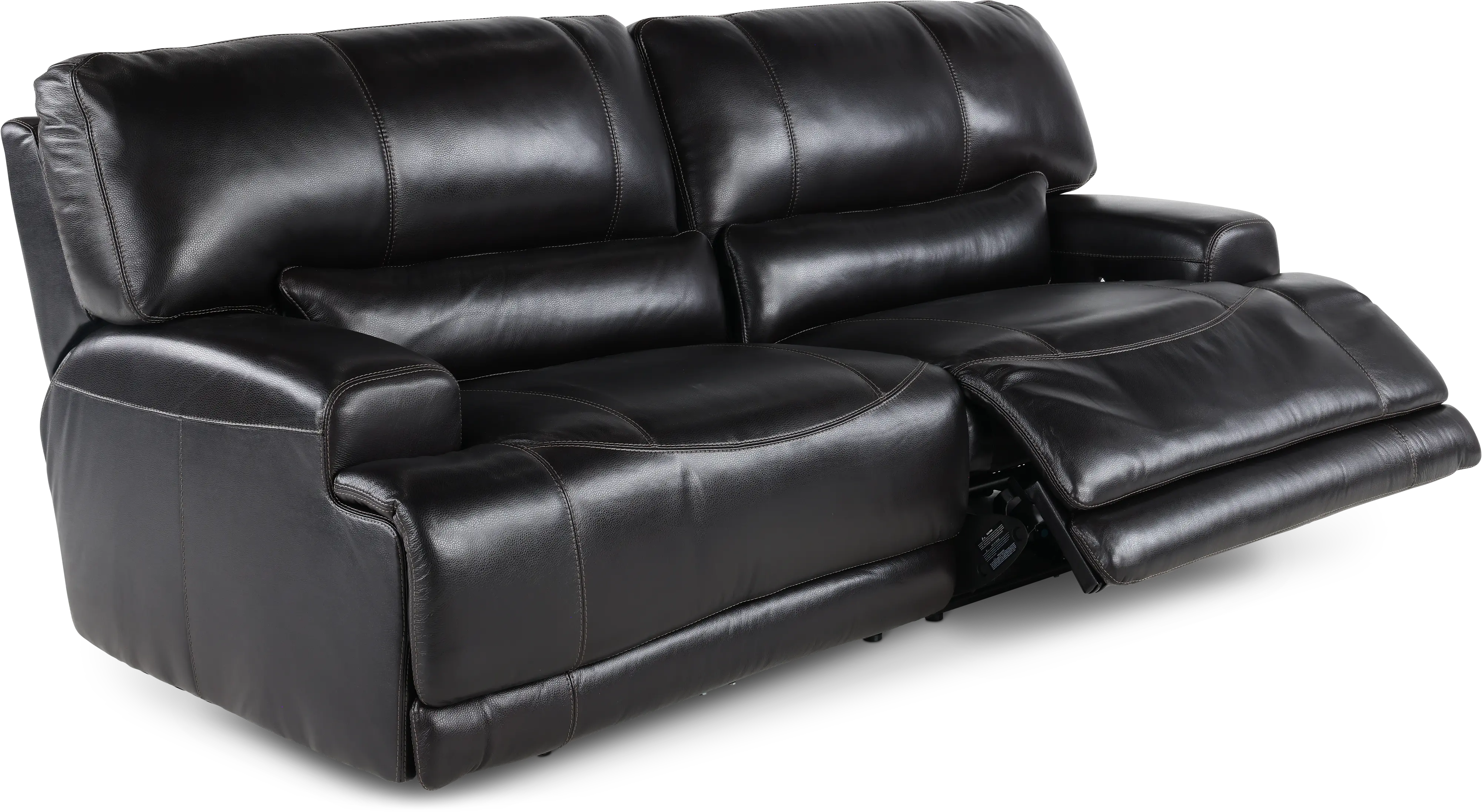 Stampede Blackberry Leather-Match Power Reclining Sofa-6