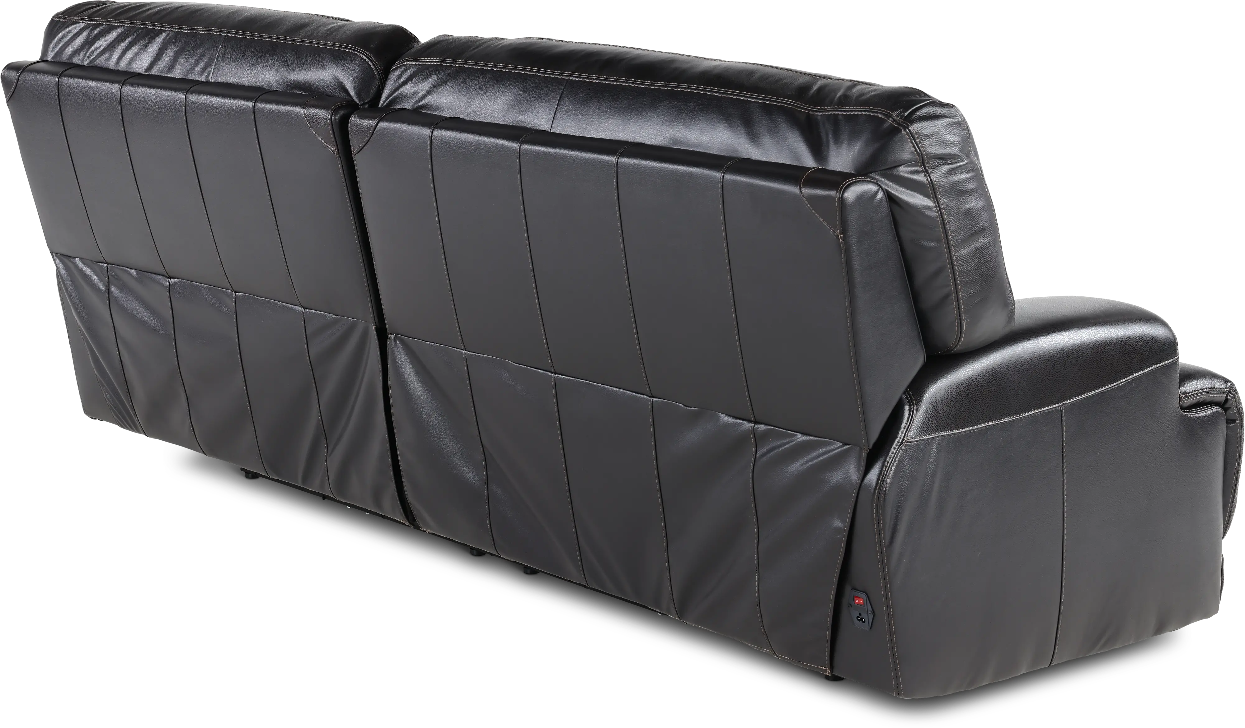 Stampede Blackberry Leather-Match Power Reclining Sofa-7