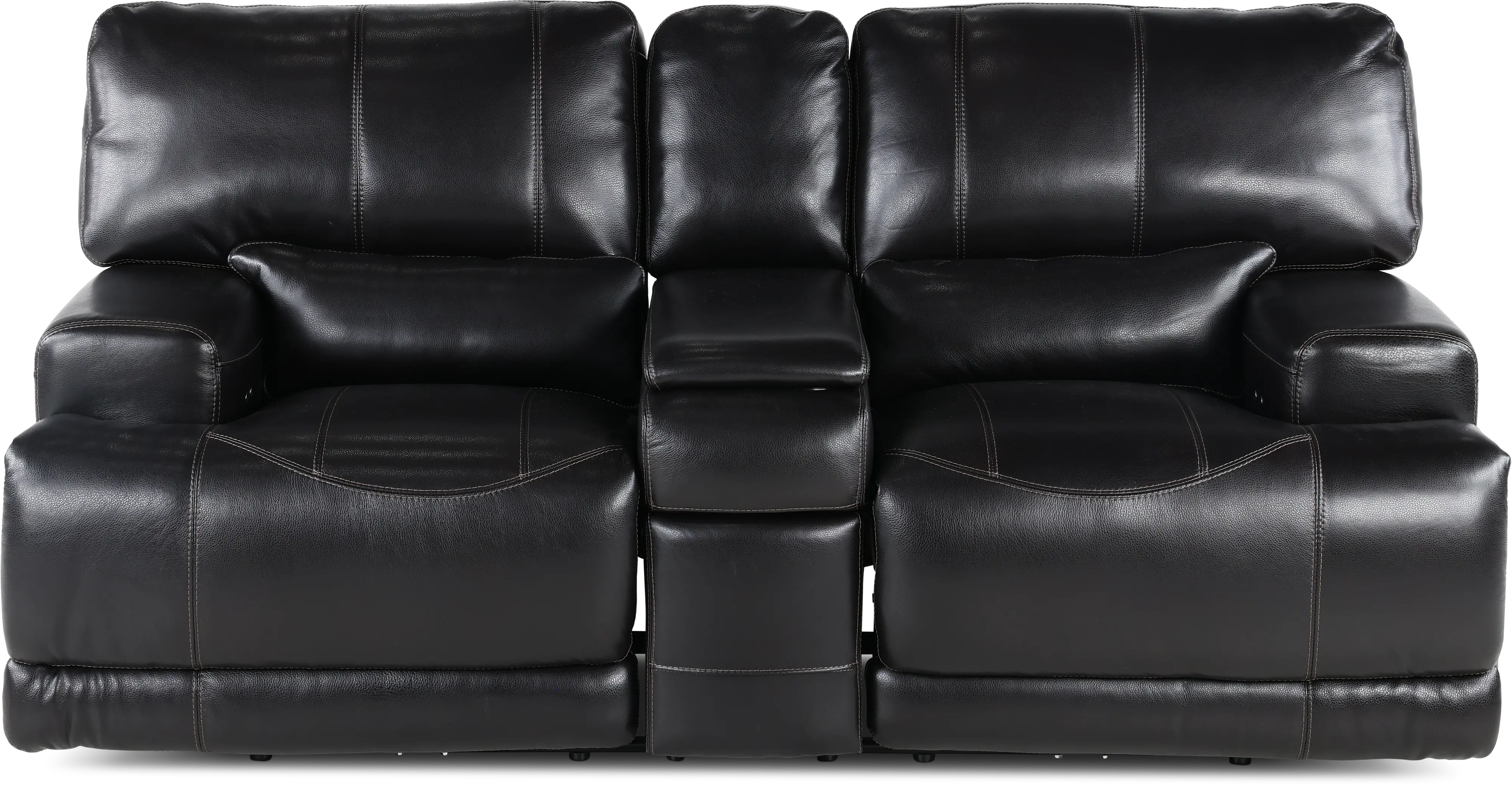 Stampede Blackberry Power Reclining Console Loveseat-1