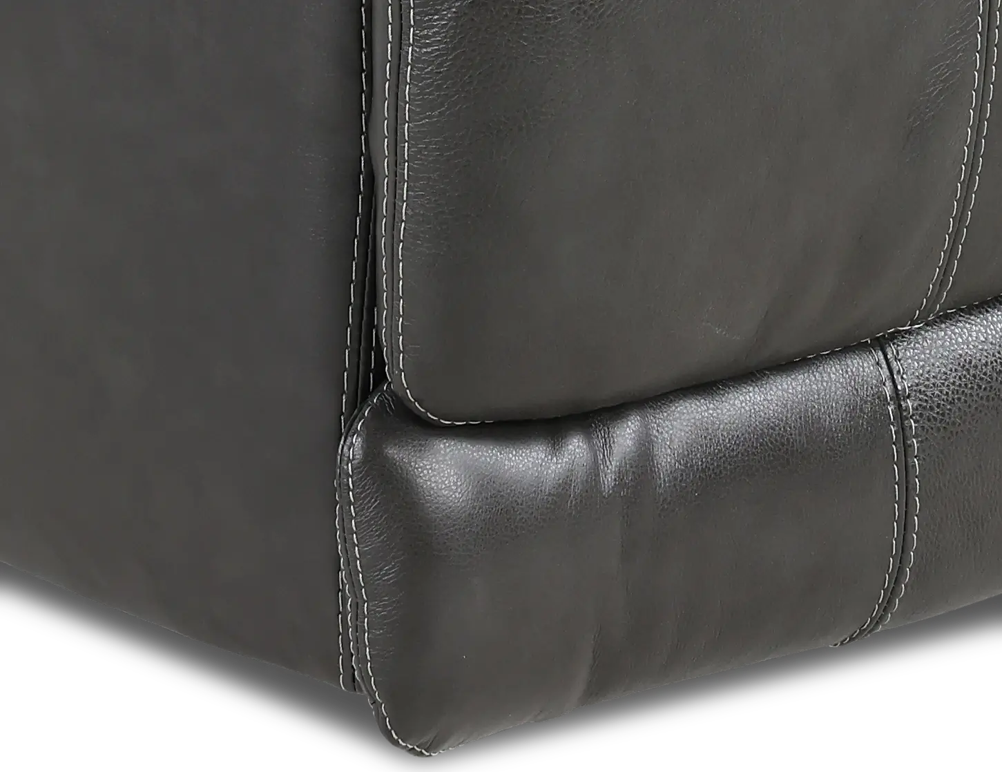 Stampede Charcoal Leather Power Recliner-8