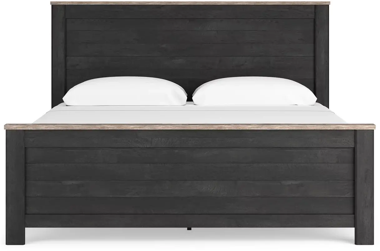 Darkhaven Charcoal Black Queen Bed-3