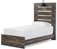 Sunset Park Rustic Brown Twin Bed