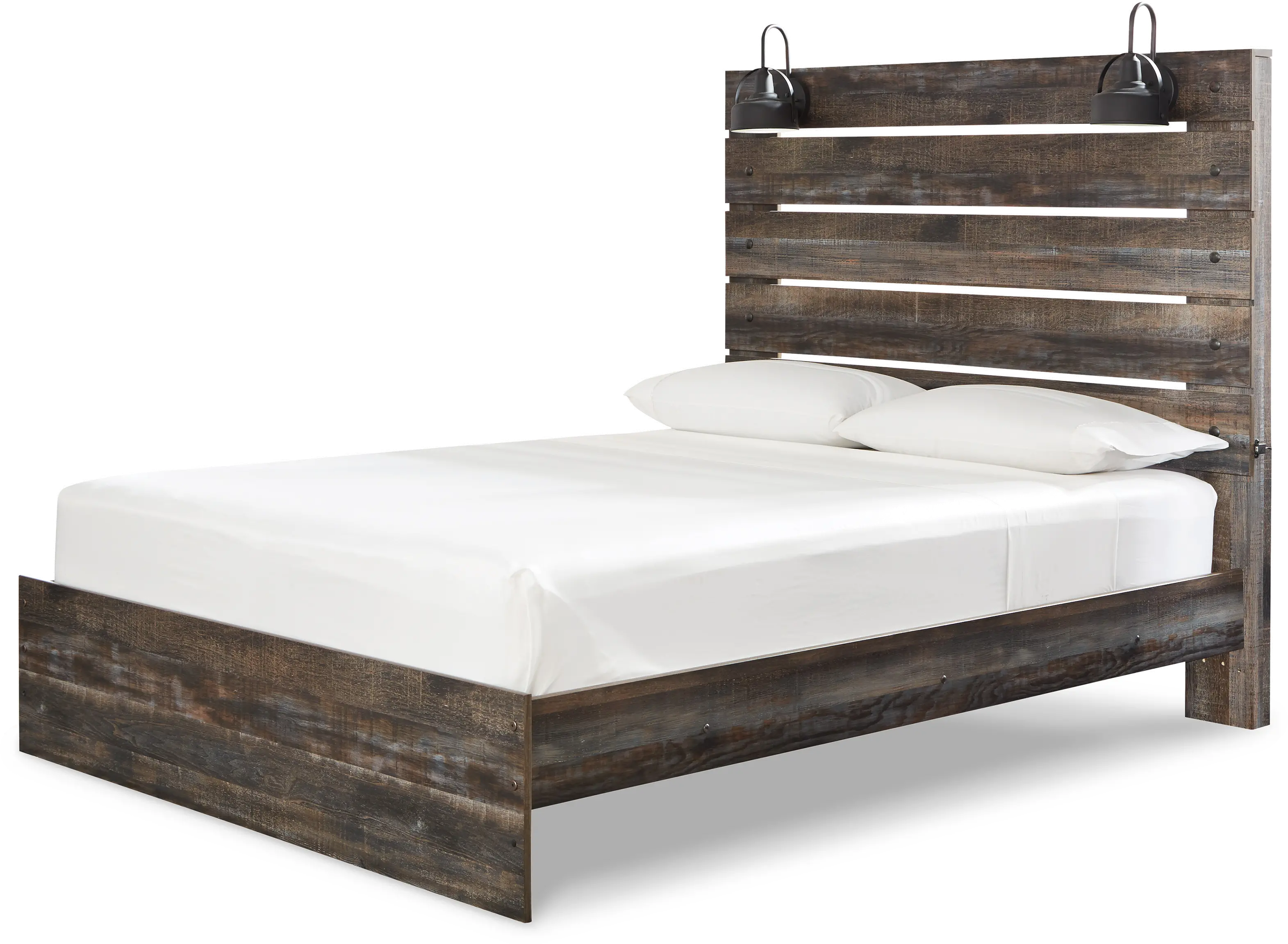 Sunset Park Rustic Brown Queen Bed-3