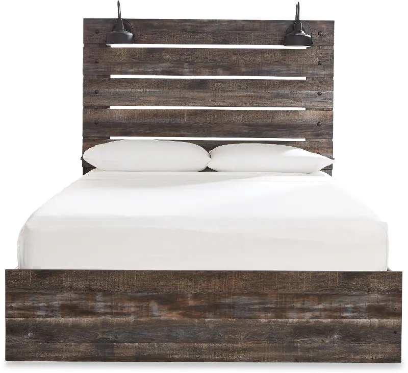 Sunset Park Rustic Brown King Bed