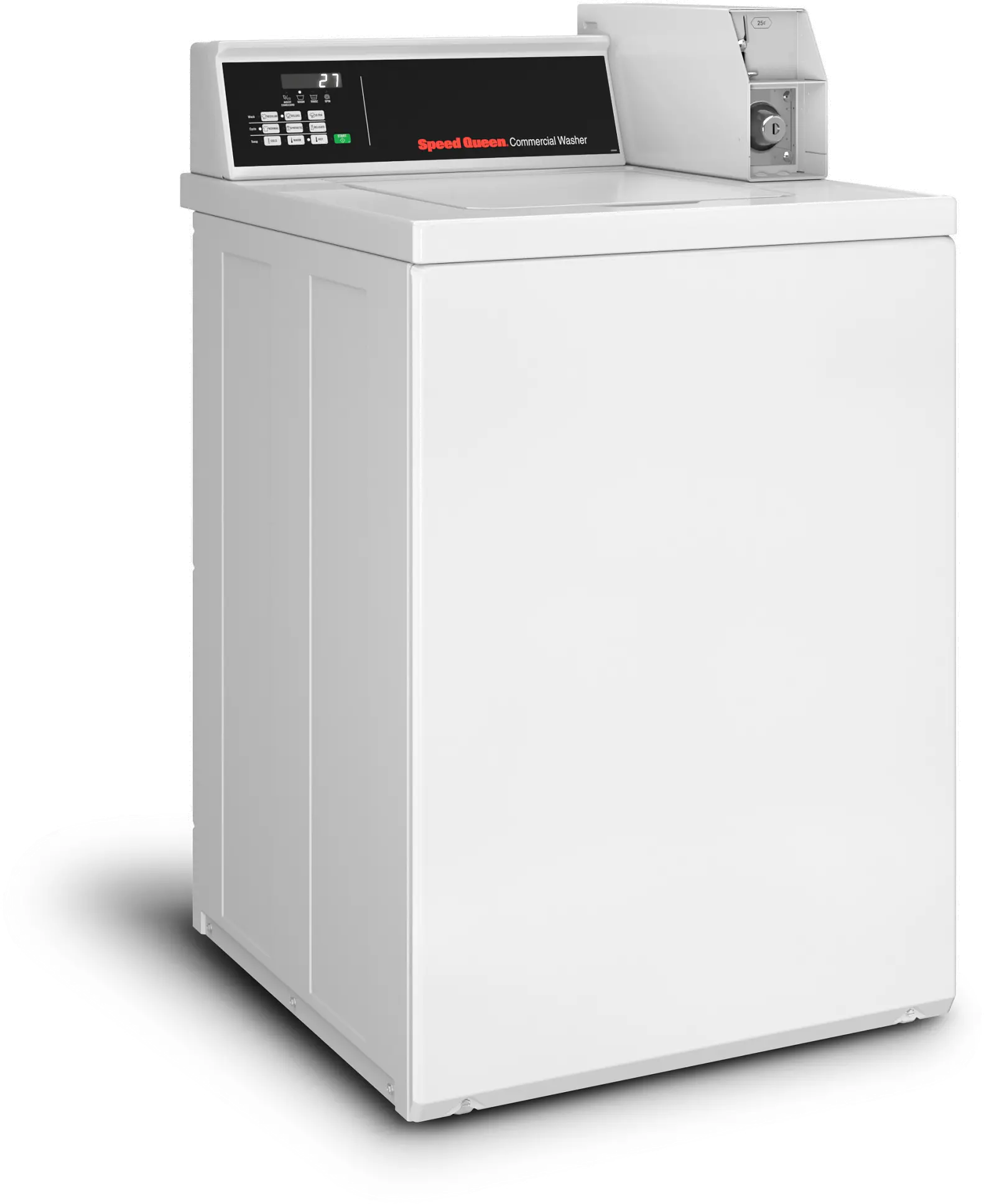 TV6000WN Speed Queen 3.19 Cu Ft Coin Operated Agitator Washer - White-2