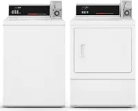 .SPQ-W/W-6000-ELE-PR Speed Queen Coin Operated Electric Washer and Dryer - White
