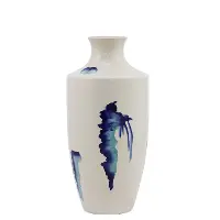 Cloud White and Blue 16.5  Vase