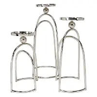 Landers Large Silver Candle Holder